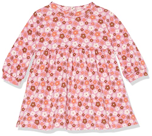 Amazon Aware Baby Mädchen T-Shirt-Kleid mit Langen Ärmeln aus Bio-Baumwolle, Rosa Floral, 3-6 Monate von Amazon Aware