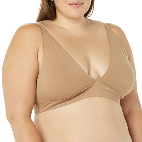 Amazon Aware Damen Niedrig Geschnittener, gepolsterter Bralette, Kamelbraun, S von Amazon Aware