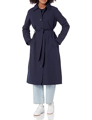 Amazon Essentials Damen Wasserabweisender Trenchcoat in lockerer Passform (in Übergröße erhältlich) (Früher Amazon Aware), Marineblau, XXL von Amazon Essentials