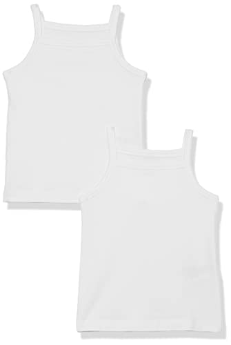 Amazon Aware Mädchen Camisole aus Baumwollstretch, 2er-Pack, Weiß, 11-12 Jahre von Amazon Aware