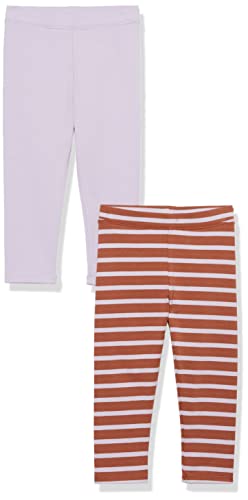 Amazon Aware Mädchen Jersey-Leggings aus Baumwoll-Stretch, 2er-Pack, Lila, 9 Jahre von Amazon Aware
