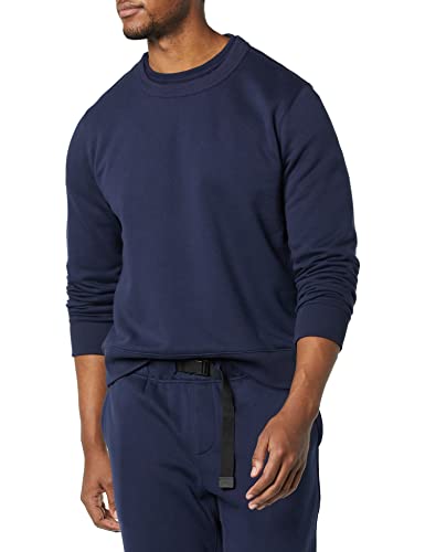 Amazon Aware Herren Fleecesweatshirt mit Rundhalsausschnitt, Marineblau, M von Amazon Aware