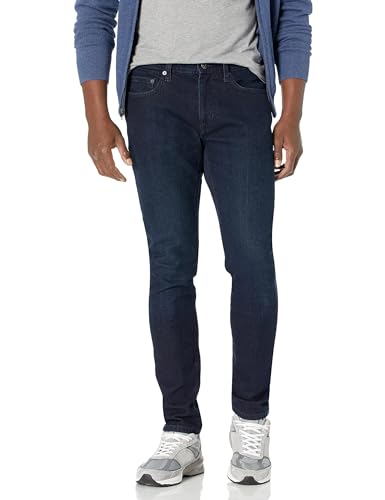 Amazon Essentials Herren Stretchjeans, Skinny-Passform, Blau Überfärben, 29W / 30L von Amazon Essentials