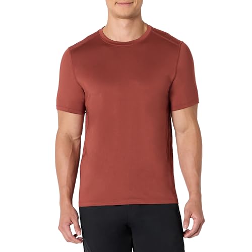 Amazon Essentials Herren Kurzärmeliges Tech-Stretch-T-Shirt, Sattes Kastanienbraun, L Amazon Essentials Herren Kurzärmeliges Tech-Stretch-T-Shirt, Sattes Kastanienbraun, L von Amazon Essentials