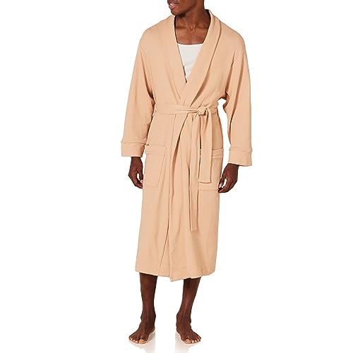 Amazon Essentials Herren Leichter Waffelpiqué-Bademantel (erhältlich in Big & Tall), Helles Kamelbraun, XXL Amazon Essentials Herren Leichter Waffelpiqué-Bademantel (erhältlich in Big & Tall), Helles Kamelbraun, XXL von Amazon Essentials