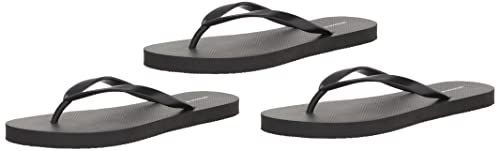 Amazon Essentials Damen Flipflops, 3er-Pack, Schwarz, 38 EU von Amazon Essentials