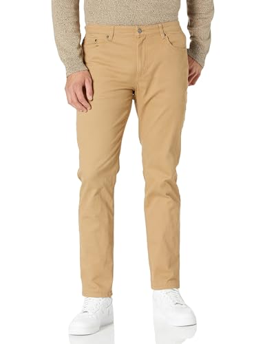 Amazon Essentials Herren 5-Pocket-Stretch-Twillhose, Sportlich Geschnitten (erhältlich in Big & Tall), Dunkles Khakibraun, 34W / 30L von Amazon Essentials