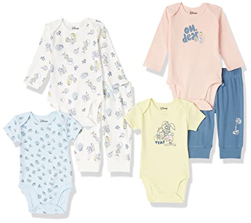 Amazon Essentials Disney | Marvel | Star Wars Unisex Baby 6-teiliges Outfit-Set, 6er-Pack, Alice Tea Party, 24 Monate von Amazon Essentials