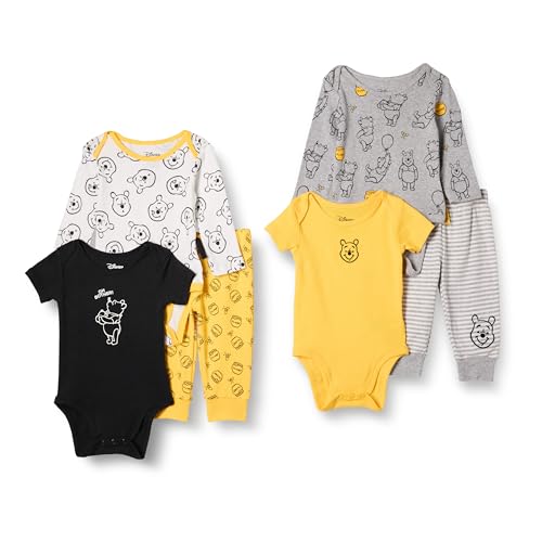 Amazon Essentials Disney | Marvel | Star Wars Baby Jungen 6-teiliges Outfit-Set, 6er-Pack, Winnie The Pooh Oh Bother, 24 Monate von Amazon Essentials