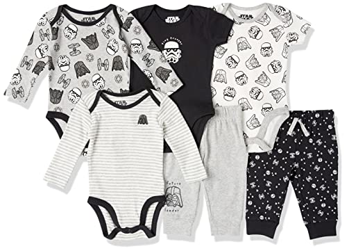 Amazon Essentials Disney | Marvel | Star Wars Baby Jungen 6-teiliges Outfit-Set, 6er-Pack, Star Wars Tiny Trooper, 24 Monate von Amazon Essentials