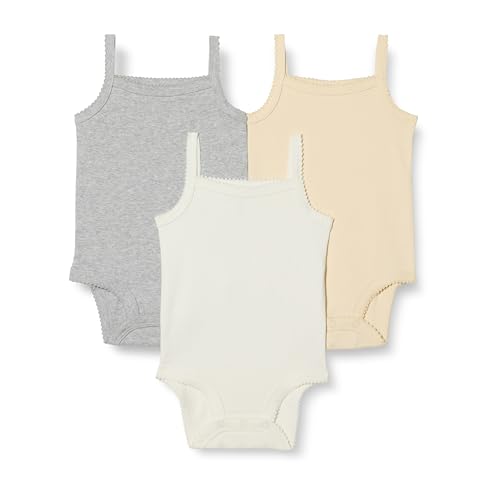 Amazon Essentials Baby Mädchen Ärmellose Bodys, 3er-Pack, Neutralfarben, 0-3 Monate Amazon Essentials Baby Mädchen Ärmellose Bodys, 3er-Pack, Neutralfarben, 0-3 Monate von Amazon Essentials