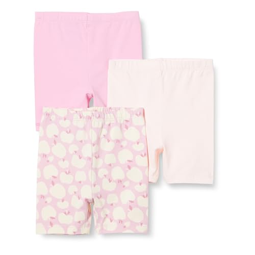 Amazon Essentials Baby Mädchen Radshorts, 3er-Pack, Rosa/Äpfel, 24 Monate von Amazon Essentials