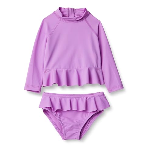 Amazon Essentials Baby Mädchen Rashguard-Set, Helles Lavendel, 12 Monate von Amazon Essentials