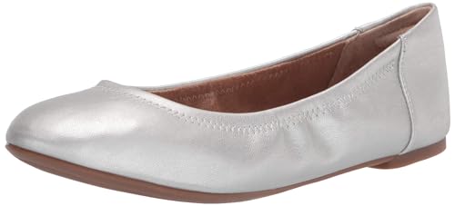 Amazon Essentials Damen Belice Ballerinas, Silber, 37 EU von Amazon Essentials