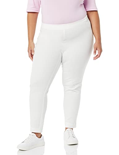 Amazon Essentials Damen Knöchelhose mit Bi-Stretch und seitlichem Reißverschluss in schmaler Passform, Elfenbein, 42 von Amazon Essentials