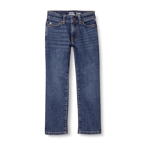 Amazon Essentials Jungen Gerade geschnittene Jeans mit normaler Passform, Mittlere Waschung, 10 Jahre Große Größen von Amazon Essentials