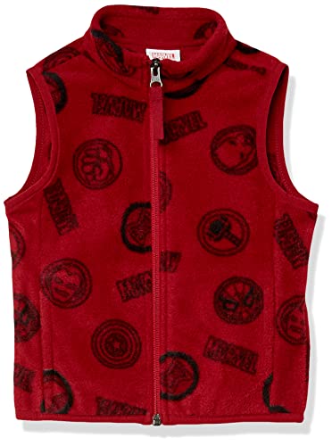 Amazon Essentials Disney | Marvel | Star Wars Jungen Polarfleece-Westen, Marvel Logo, 6-7 Jahre von Amazon Essentials