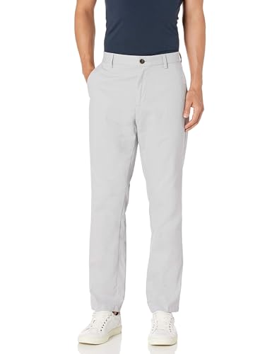 Amazon Essentials Herren Knitterfreie Flatfront-Chinohose in klassischer Passform (erhältlich in Übergröße), Grau, 35W / 32L Amazon Essentials Herren Knitterfreie Flatfront-Chinohose in klassischer Passform (erhältlich in Übergröße), Grau, 35W / 32L von Amazon Essentials