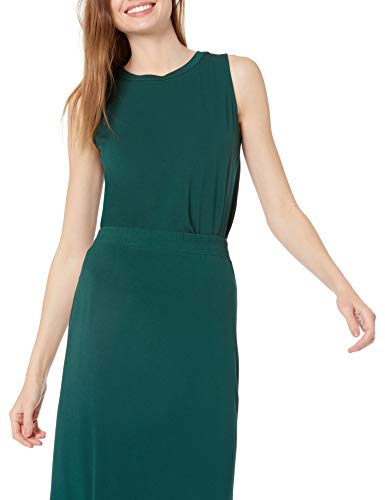 Amazon Essentials Damen Ärmelloses Muskel-Tanktop mit lockerer Passform, Tannengrün, S von Amazon Essentials