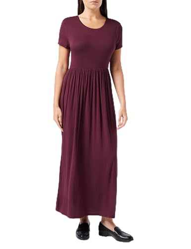 Amazon Essentials Damen Ärmelloses Tailliertes Maxikleid (Erhältlich In Übergröße), Burgunderrot, XXL von Amazon Essentials