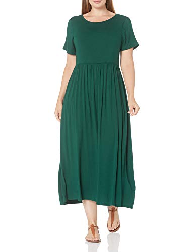 Amazon Essentials Damen Ärmelloses Tailliertes Maxikleid (Erhältlich In Übergröße), Jadegrün, XXL von Amazon Essentials