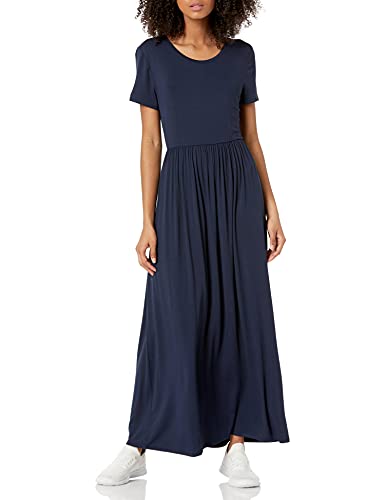 Amazon Essentials Damen Ärmelloses Tailliertes Maxikleid (Erhältlich In Übergröße), Marineblau, L von Amazon Essentials