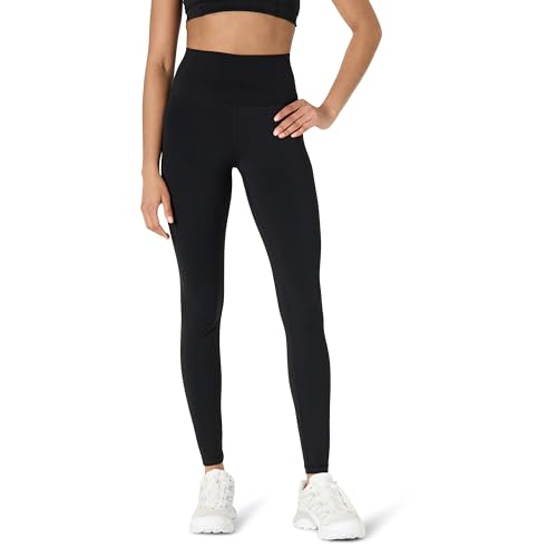 Amazon Essentials Damen Active FormFlex Butterweiche Yoga-Workout-Leggings, hohe Taille, volle Schrittlänge von 70 cm, Schwarz, M von Amazon Essentials