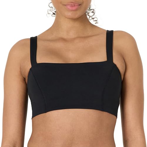 Amazon Essentials Damen Active FormFlex Buttery Soft Bandeau-Sport-BH mit verstellbaren Trägern, für leichten Halt, Schwarz, XXL Amazon Essentials Damen Active FormFlex Buttery Soft Bandeau-Sport-BH mit verstellbaren Trägern, für leichten Halt, Schwarz, XXL von Amazon Essentials