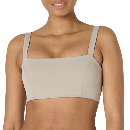 Amazon Essentials Damen Active FormFlex Buttery Soft Bandeau-Sport-BH mit verstellbaren Trägern, für leichten Halt, Taupe, XXL Amazon Essentials Damen Active FormFlex Buttery Soft Bandeau-Sport-BH mit verstellbaren Trägern, für leichten Halt, Taupe, XXL von Amazon Essentials