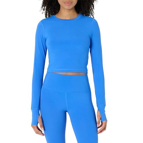 Amazon Essentials Damen Active FormFlex Buttery Soft Bauchfreies Layering-Workout-Top, mit Langen Ärmeln und schlanker Passform, Ozeanblau, XXL Amazon Essentials Damen Active FormFlex Buttery Soft Bauchfreies Layering-Workout-Top, mit Langen Ärmeln und schlanker Passform, Ozeanblau, XXL von Amazon Essentials
