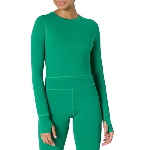 Amazon Essentials Damen Active FormFlex Buttery Soft Bauchfreies Layering-Workout-Top, mit Langen Ärmeln und schlanker Passform, Smaragdgrün, XXL Amazon Essentials Damen Active FormFlex Buttery Soft Bauchfreies Layering-Workout-Top, mit Langen Ärmeln und schlanker Passform, Smaragdgrün, XXL von Amazon Essentials