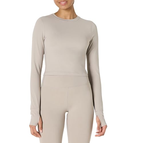 Amazon Essentials Damen Active FormFlex Buttery Soft Bauchfreies Layering-Workout-Top, mit Langen Ärmeln und schlanker Passform, Taupe, XXL Amazon Essentials Damen Active FormFlex Buttery Soft Bauchfreies Layering-Workout-Top, mit Langen Ärmeln und schlanker Passform, Taupe, XXL von Amazon Essentials