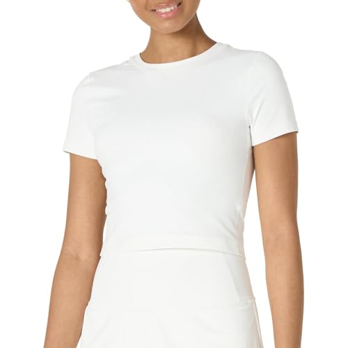 Amazon Essentials Damen Active FormFlex Buttery Soft Bauchfreies Layering-Workout-Top, mit kurzen Ärmeln und schlanker Passform, Weiß, XXL Amazon Essentials Damen Active FormFlex Buttery Soft Bauchfreies Layering-Workout-Top, mit kurzen Ärmeln und schlanker Passform, Weiß, XXL von Amazon Essentials