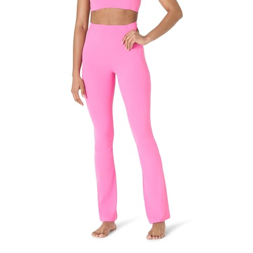 Amazon Essentials Damen Active FormFlex Buttery Soft Bootcut-Yogahose, hohe Taille, volle Länge, Rosa, XXL von Amazon Essentials