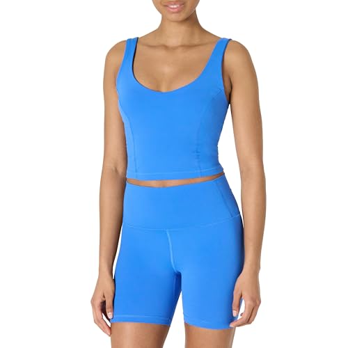 Amazon Essentials Damen Active FormFlex Buttery Soft Gepolstertes Sport-Longline-Bustier, für leichten Halt, Ozeanblau, XXL Amazon Essentials Damen Active FormFlex Buttery Soft Gepolstertes Sport-Longline-Bustier, für leichten Halt, Ozeanblau, XXL von Amazon Essentials