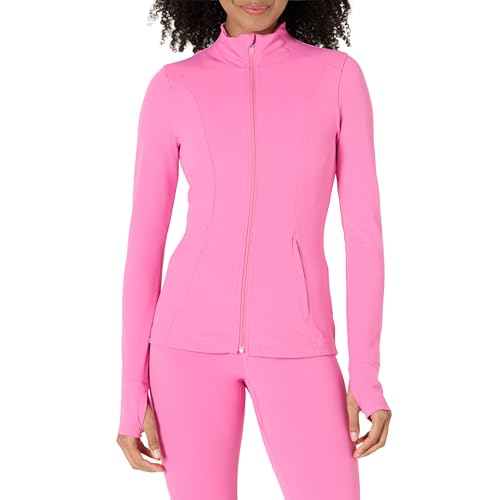 Amazon Essentials Damen Active FormFlex Buttery Soft Jacke mit durchgehendem Reißverschluss, schlanke Passform, Flamingo Rosa, L Amazon Essentials Damen Active FormFlex Buttery Soft Jacke mit durchgehendem Reißverschluss, schlanke Passform, Flamingo Rosa, L von Amazon Essentials