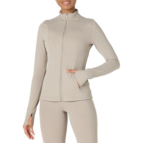 Amazon Essentials Damen Active FormFlex Buttery Soft Jacke mit durchgehendem Reißverschluss, schlanke Passform, Taupe, XXL Amazon Essentials Damen Active FormFlex Buttery Soft Jacke mit durchgehendem Reißverschluss, schlanke Passform, Taupe, XXL von Amazon Essentials