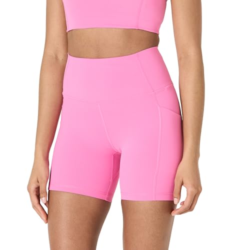 Amazon Essentials Damen Active FormFlex Buttery Soft Radlerhose mit Taschen, hohe Taille, Schrittlänge von 13 cm, Rosa, L Amazon Essentials Damen Active FormFlex Buttery Soft Radlerhose mit Taschen, hohe Taille, Schrittlänge von 13 cm, Rosa, L von Amazon Essentials