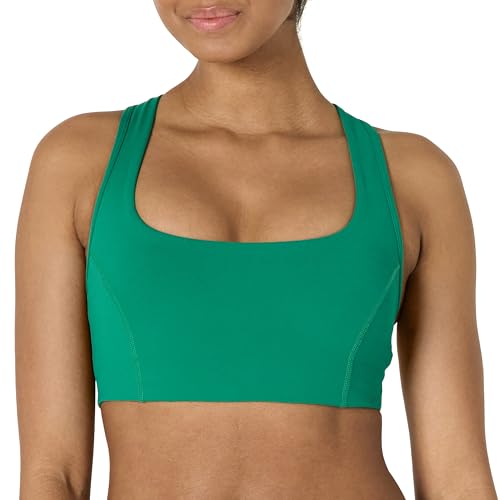 Amazon Essentials Damen Active FormFlex Buttery Soft Sport-BH mit Racerback und eckigem Ausschnitt, für leichten Halt, Smaragdgrün, M Amazon Essentials Damen Active FormFlex Buttery Soft Sport-BH mit Racerback und eckigem Ausschnitt, für leichten Halt, Smaragdgrün, M von Amazon Essentials
