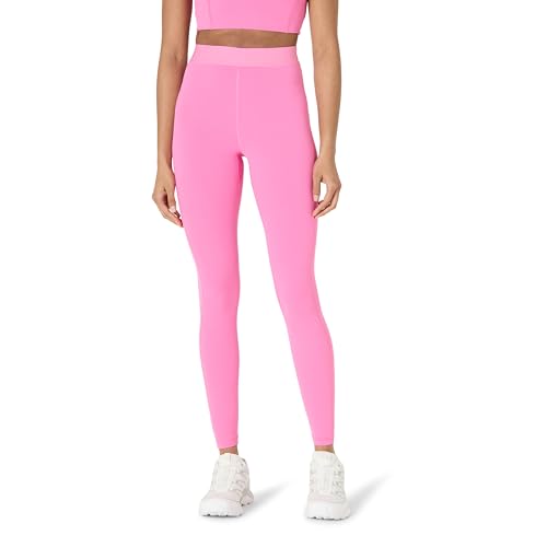 Amazon Essentials Damen Active FormFlex Buttery Soft Yoga-Leggings mit elastischer Taille hohe Taille volle Schrittlänge von 70cm, Flamingo Rosa, XL von Amazon Essentials