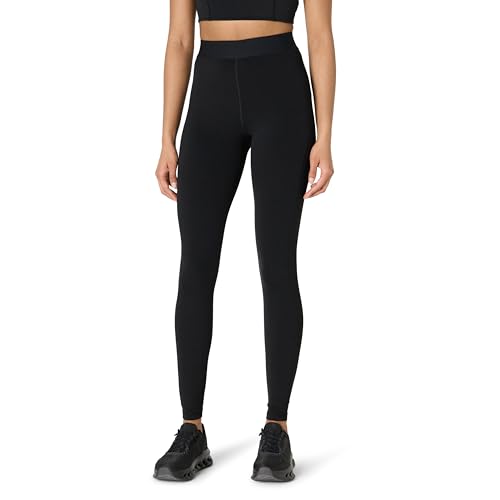 Amazon Essentials Damen Active FormFlex Buttery Soft Yoga-Leggings mit elastischer Taille hohe Taille volle Schrittlänge von 70cm, Schwarz, M von Amazon Essentials