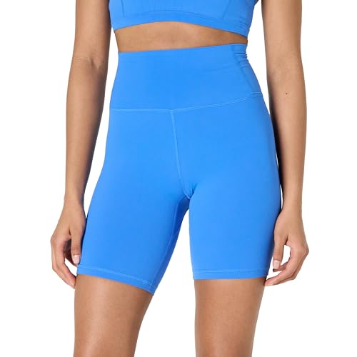 Amazon Essentials Damen Active FormFlex Butterweiche Yoga-Radlerhose, mit Hoher Taille, Schrittlänge von 18 cm, Ozeanblau, XL von Amazon Essentials