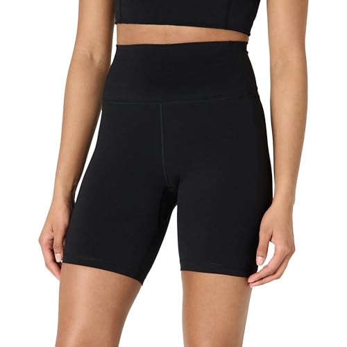 Amazon Essentials Damen Active FormFlex Butterweiche Yoga-Radlerhose, mit Hoher Taille, Schrittlänge von 18 cm, Schwarz, XL von Amazon Essentials