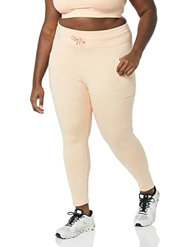 Amazon Essentials Damen Active Formende Leggings mit hohem Bund in voller Länge, Pastell Pfirsich, XS von Amazon Essentials