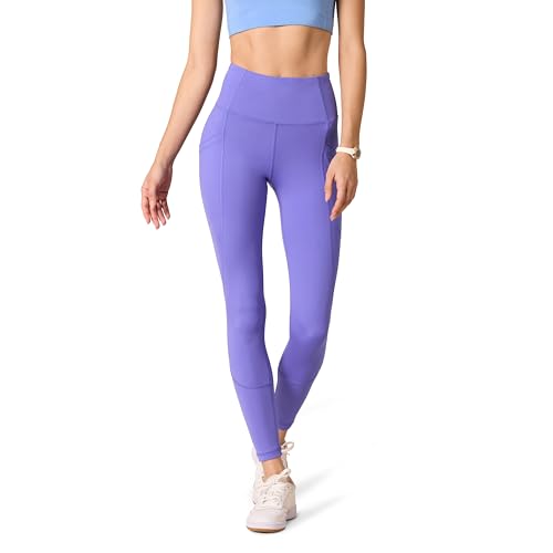 Amazon Essentials Damen Active Sculpt Workout Leggings in voller Länge mit hohem Bund und Taschen (in Übergröße erhältlich), Purpur, 5XL Große Größen von Amazon Essentials