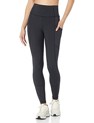 Amazon Essentials Damen Active Sculpt Workout Leggings in voller Länge mit hohem Bund und Taschen (in Übergröße erhältlich), Schwarz, XXL von Amazon Essentials