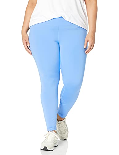 Amazon Essentials Damen Active Sculpt Workout Athleisure Mid Rise Leggings in voller Länge - Auslauffarben, Französisch Blau, 6XL Große Größen von Amazon Essentials