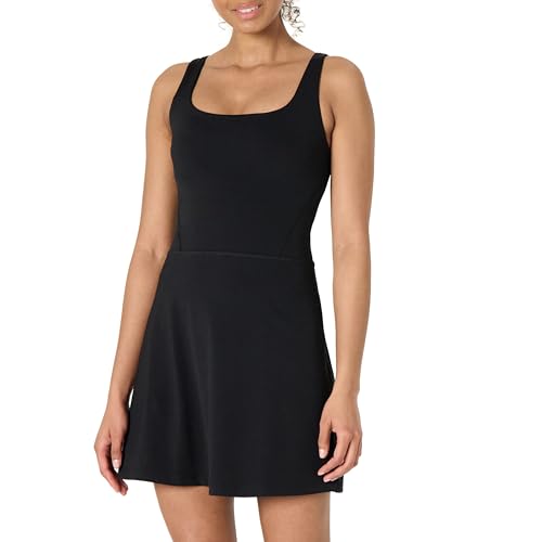 Amazon Essentials Damen Active Formflex Buttery Soft Tanktop-Tenniskleid mit integriertem BH und Shorts, Schwarz, XXL Amazon Essentials Damen Active Formflex Buttery Soft Tanktop-Tenniskleid mit integriertem BH und Shorts, Schwarz, XXL von Amazon Essentials