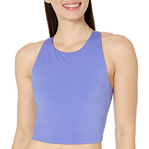 Amazon Essentials Damen Active formender, hochgeschlossener Sport-BH mit Racerback (in Übergröße erhältlich), Kornblumenblau, XS von Amazon Essentials