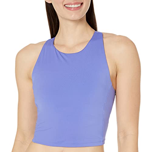 Amazon Essentials Damen Active formender, hochgeschlossener Sport-BH mit Racerback - Auslauffarben, Kornblumenblau, 5XL Große Größen von Amazon Essentials